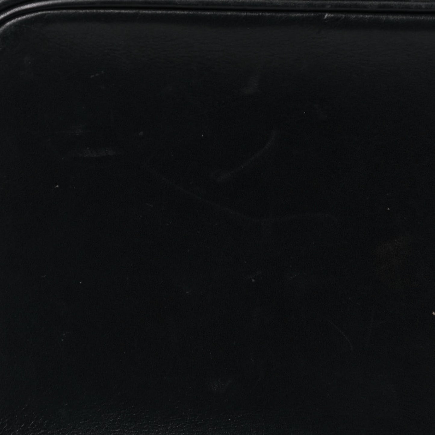 Lambskin Vanity Cosmetic Case Black