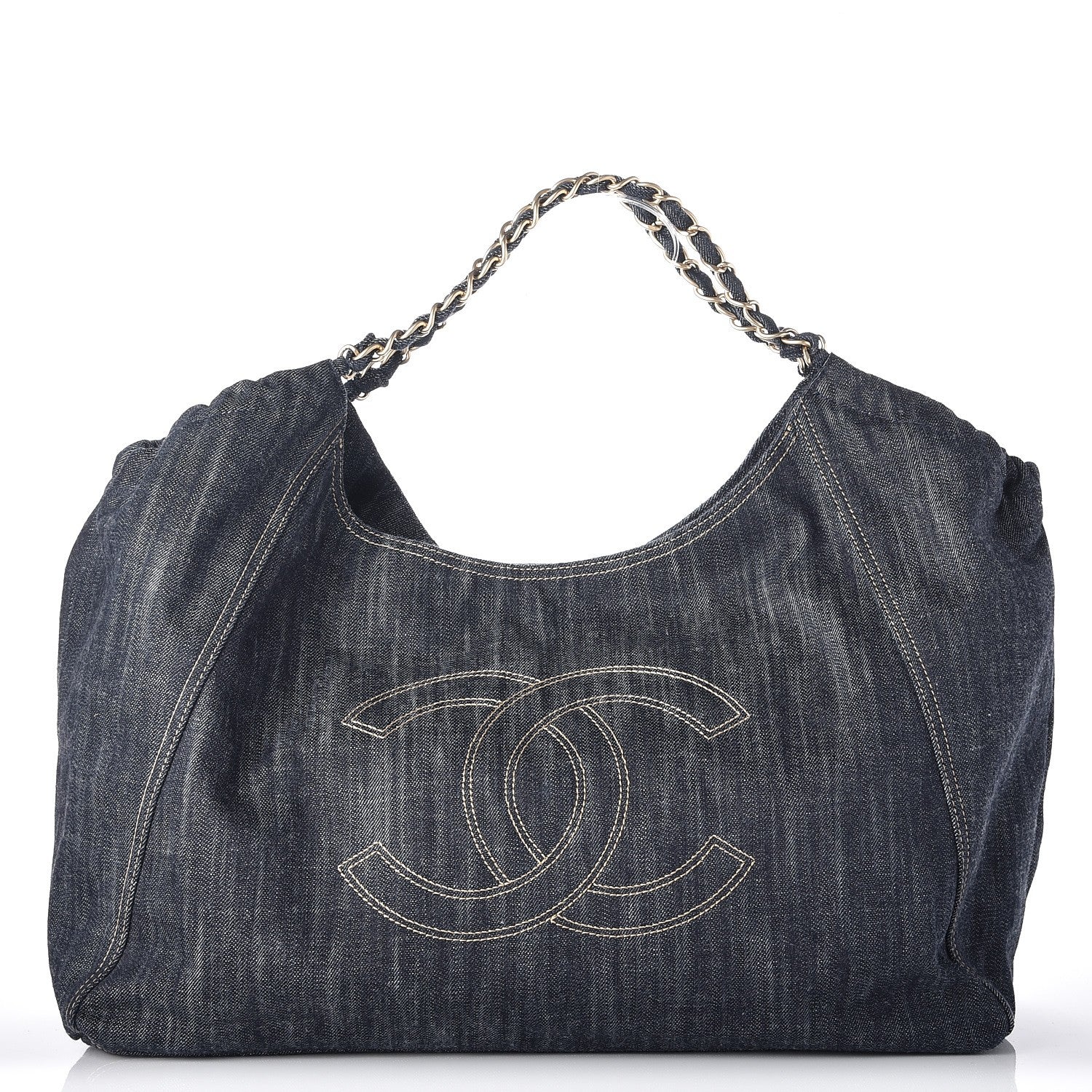 Chanel Denim XL Coco Cabas Tote Blue 1 of 9