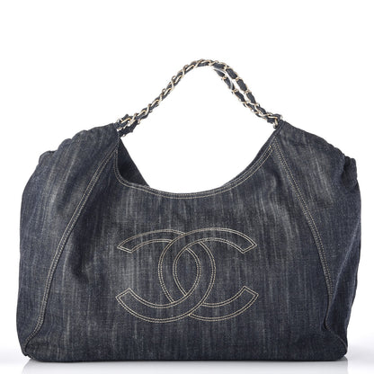 Chanel Denim XL Coco Cabas Tote Blue 1 of 9