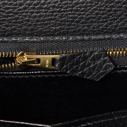 Hermes Togo Kelly Retourne 28 Black 27 of 43