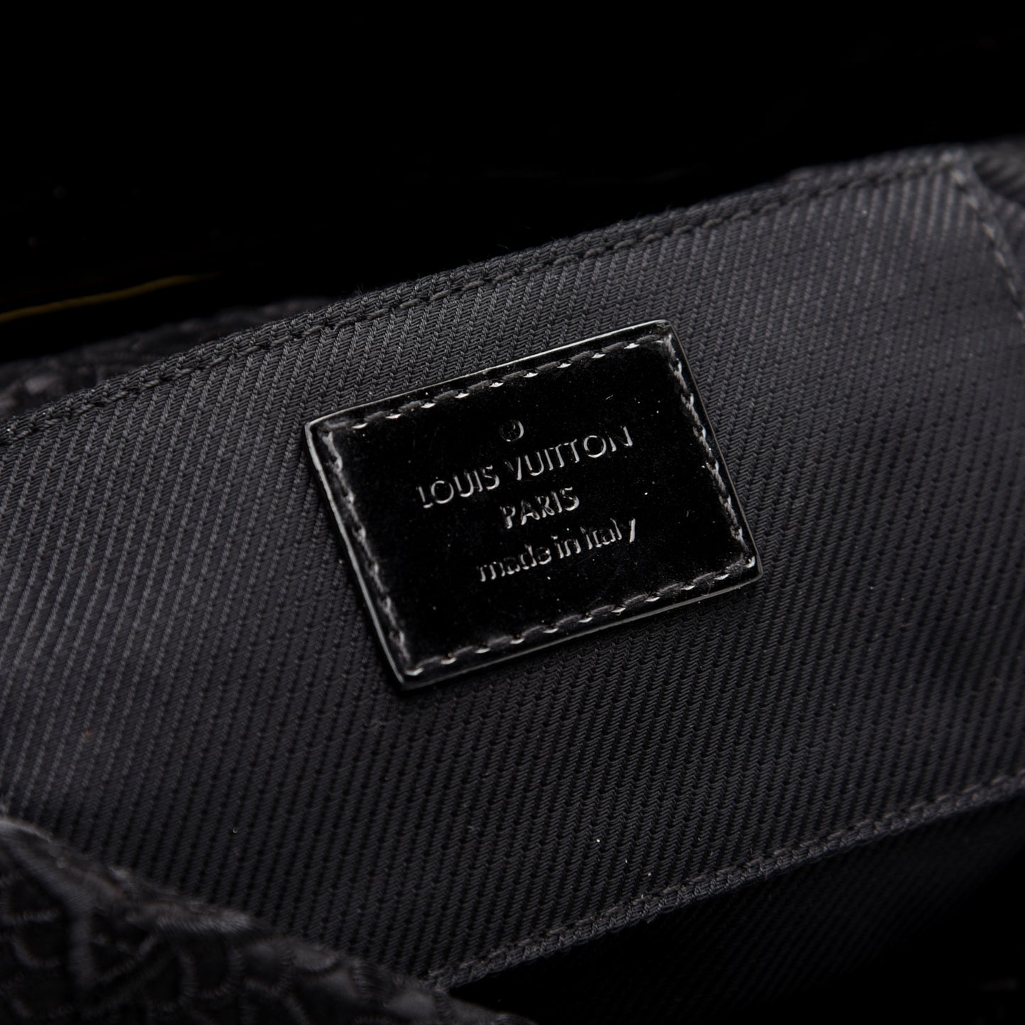 Satin Dentelle Pochette Black