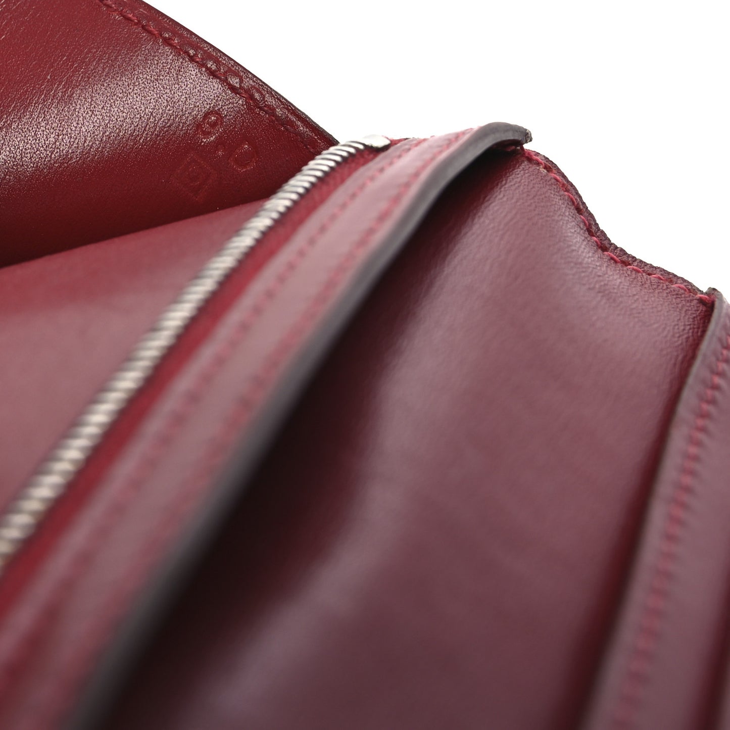 Tadelakt Bearn Gusset Wallet Rouge Vif