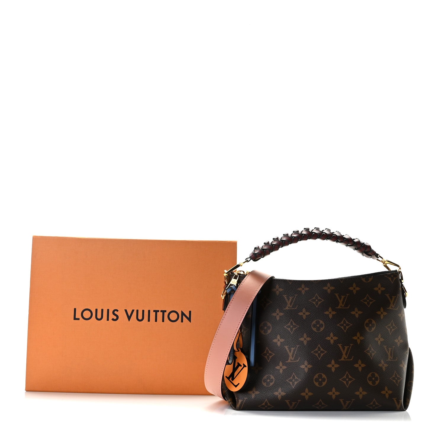 Louis Vuitton Monogram Beaubourg Hobo Mini Bordeaux Red Peach Safran Blue Jean Blue 11 of 11