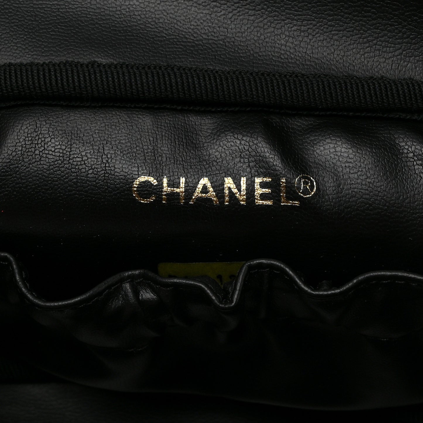 Lambskin Vanity Cosmetic Case Black