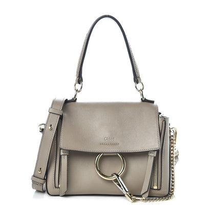 Chloe Calfskin Mini Faye Day Shoulder Bag Motty Grey 1 of 10