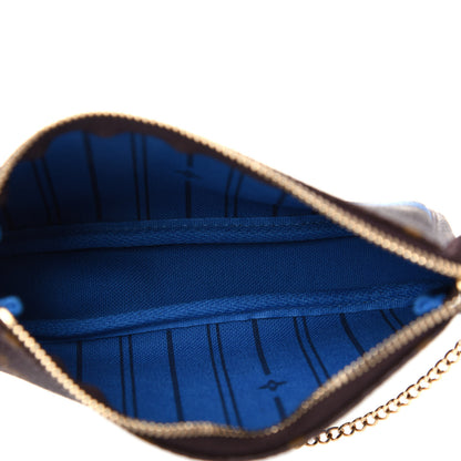 Louis Vuitton Monogram My LV Heritage Mini Pochette Accessories Black Bleu Clair 5 of 11