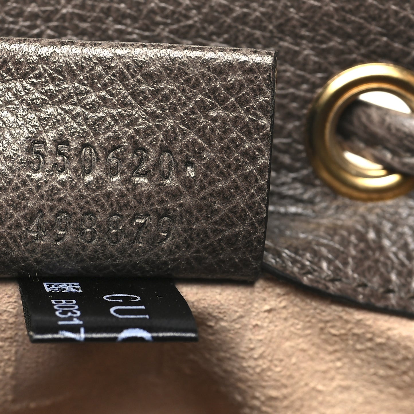 GG Supreme Monogram Web Mini Ophidia Bucket Bag Brown