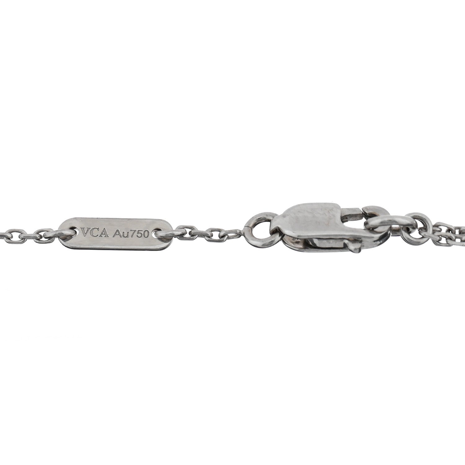 Van Cleef & Arpels 18K White Gold Turquoise Sweet Alhambra Butterfly Bracelet 3 of 3