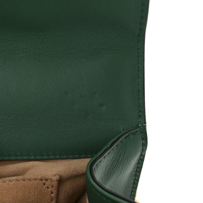 Gucci Calfskin Studded Small Padlock Shoulder Bag Emerald 12 of 12