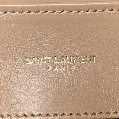 Saint Laurent Calfskin Y Quilted Monogram Medium Loulou Chain Satchel Dark Beige 7 of 14