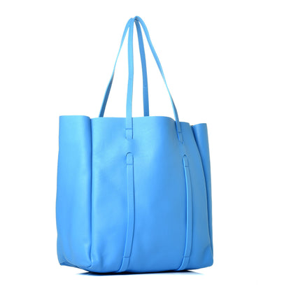 Balenciaga Veau Baltimore Double Sided Small Everyday Tote Bleu Turquoise Black 3 of 9