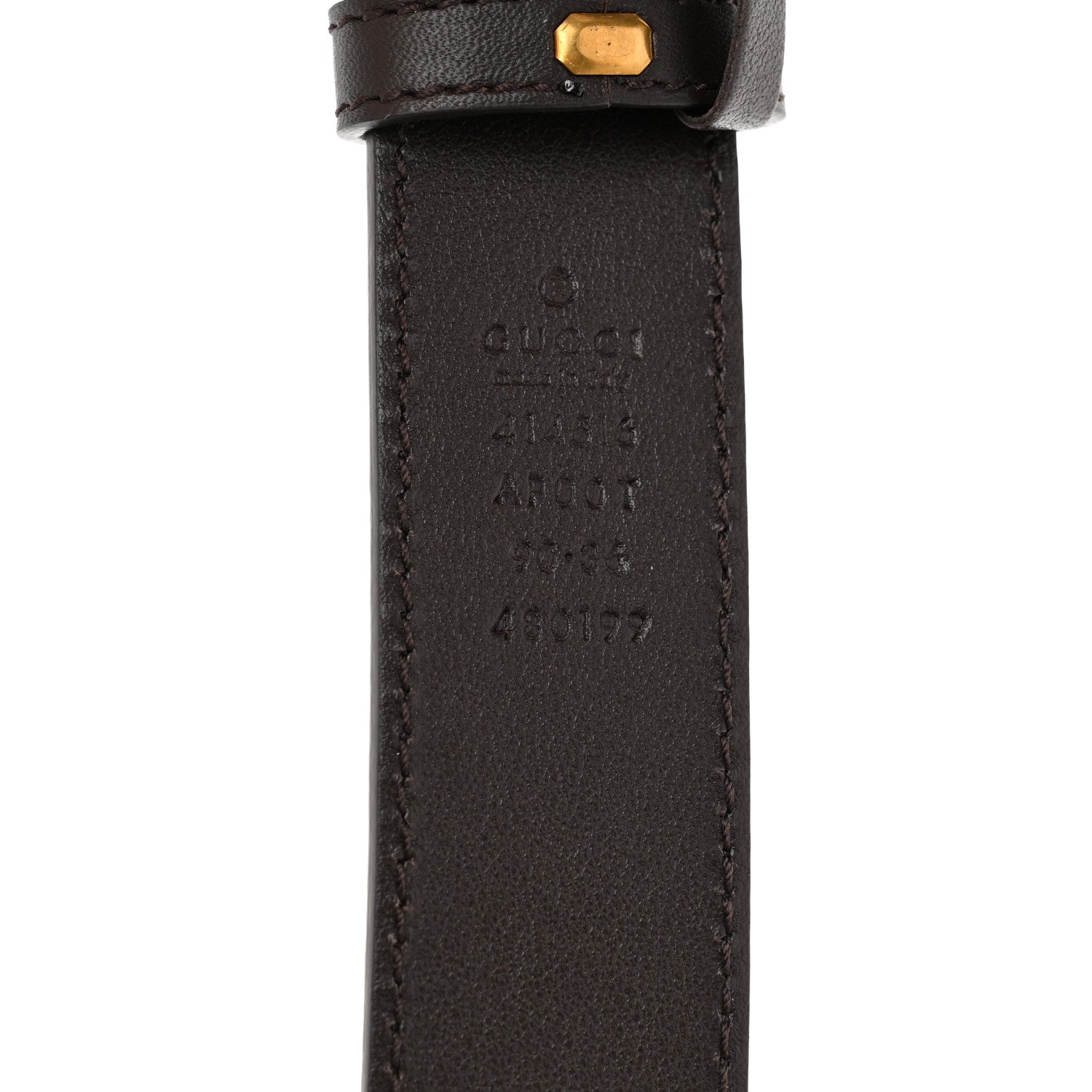 Gucci Moon Calfskin Double G 30mm Belt 90 36 Dark Cocoa 5 of 5