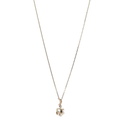 Christian Dior Resin Pearl Moon Stellaire Necklace Gold 1 of 7