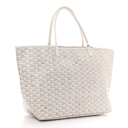 Goyard Goyardine Saint Louis Claire Voie GM White Pink 3 of 9