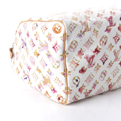 Louis Vuitton Watercolor Aquarelle Speedy 35 White 6 of 9