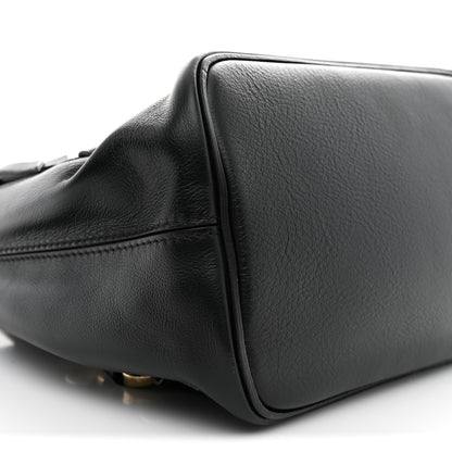 Chloe Suede Calfskin Medium Faye Backpack Black 8 of 9