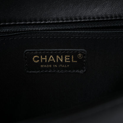 Chanel Lambskin Quilted New Medium Boy Flap Black 6 of 13