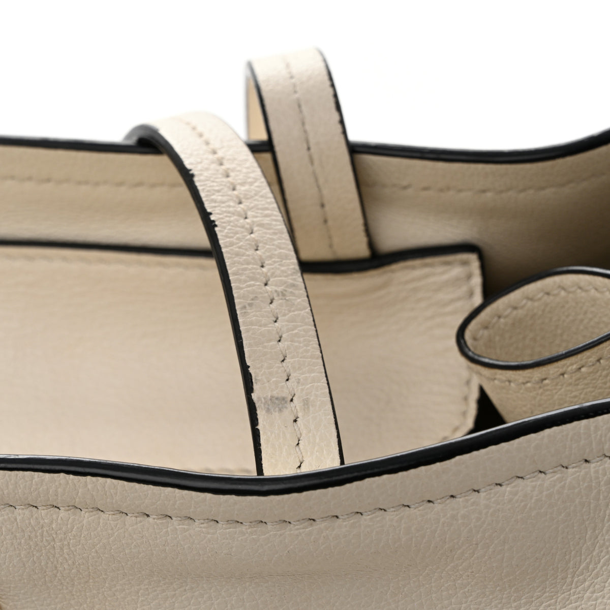 Glace Calfskin Tote White