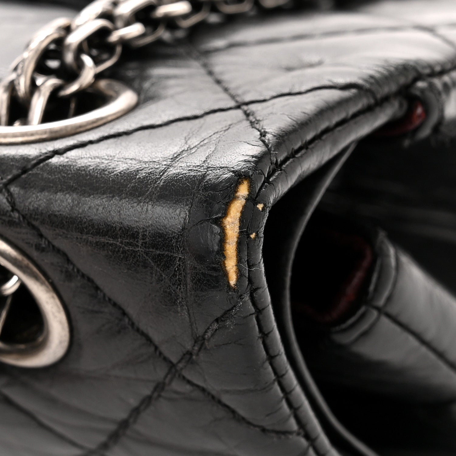 Chanel Aged Calfskin Quilted 2.55 Reissue 226 Flap Black 11 of 14