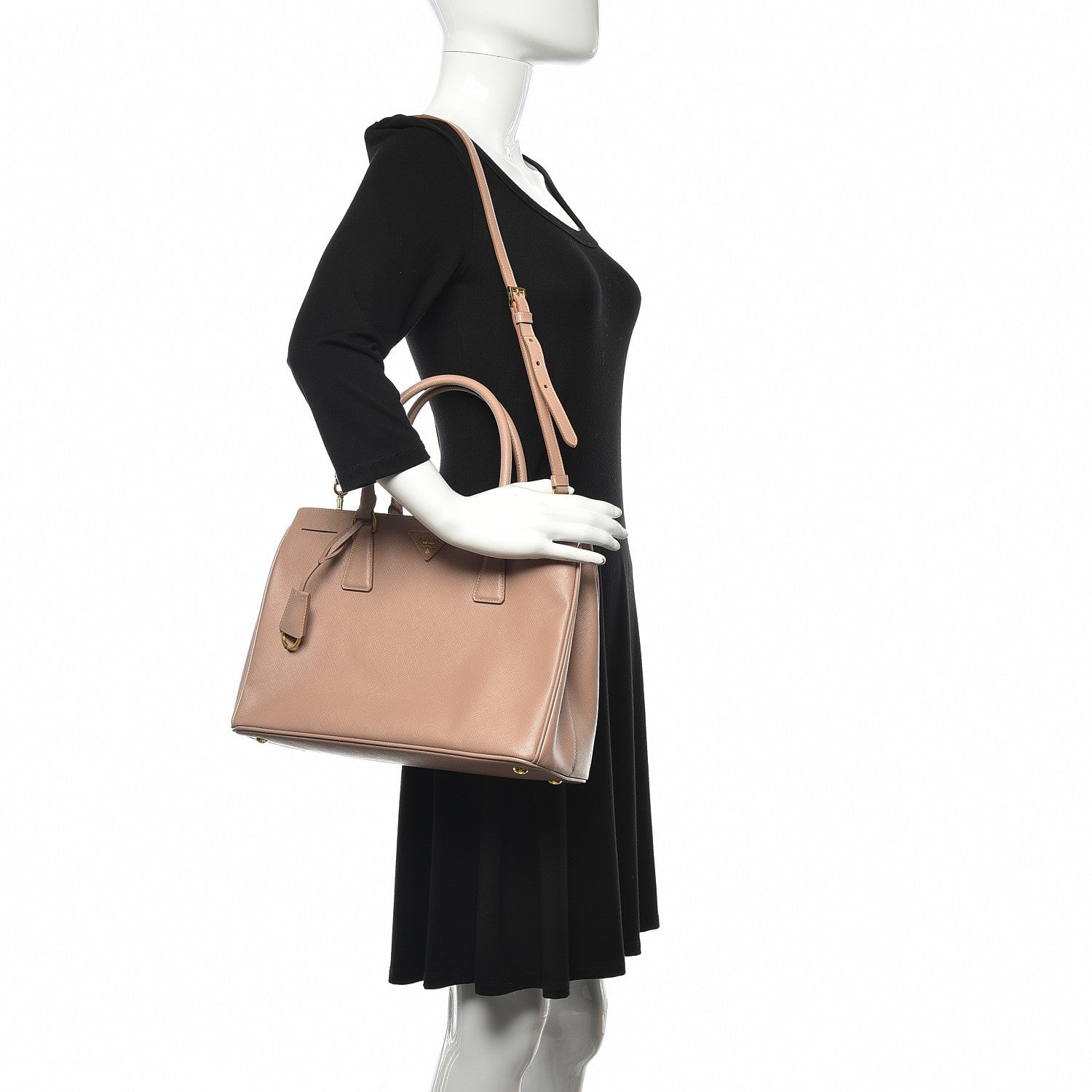 Prada Saffiano Lux Medium Tote Cammeo 2 of 14