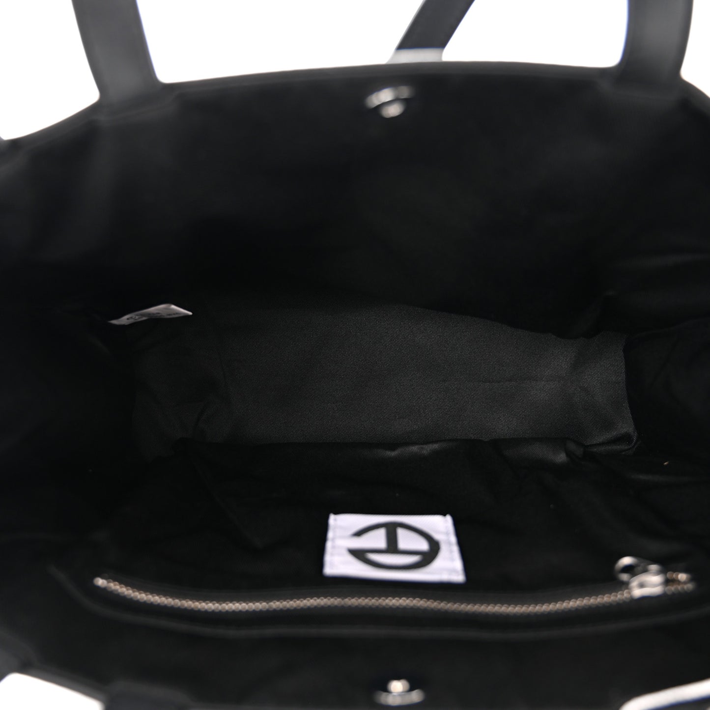 Vegan Leather Medium Shopping Bag Black