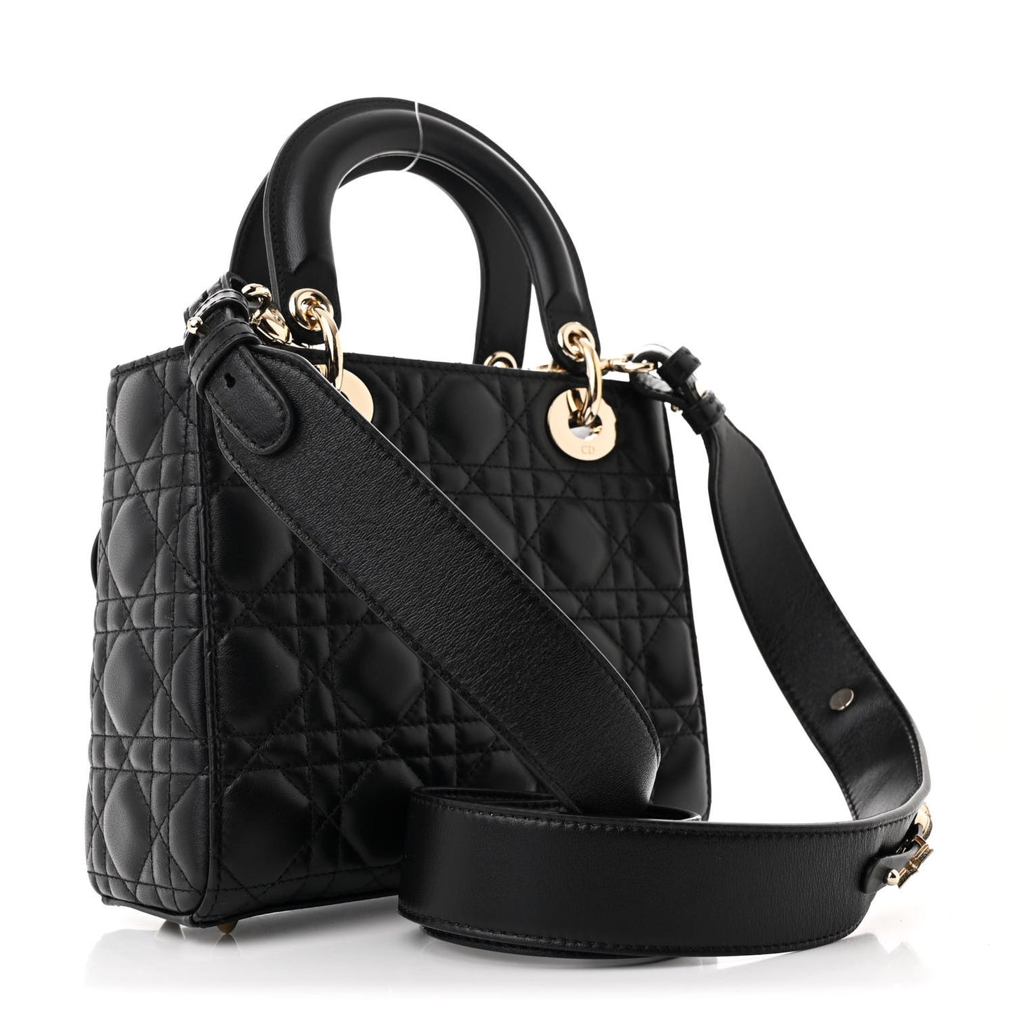 Lambskin Cannage Small My ABCDior Lady Dior Black