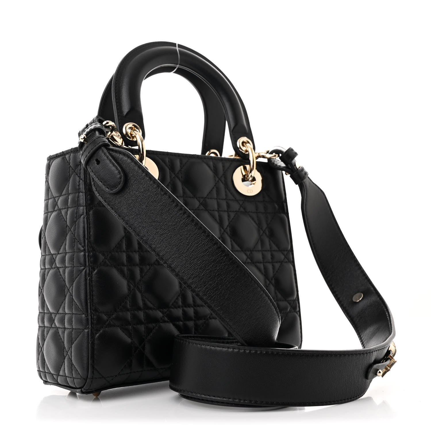 Christian Dior Lambskin Cannage Small My ABCDior Lady Dior Black 3 of 10