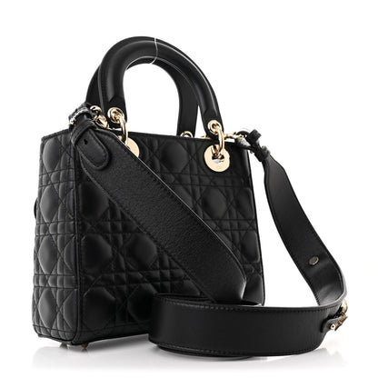 Christian Dior Lambskin Cannage Small My ABCDior Lady Dior Black 3 of 10