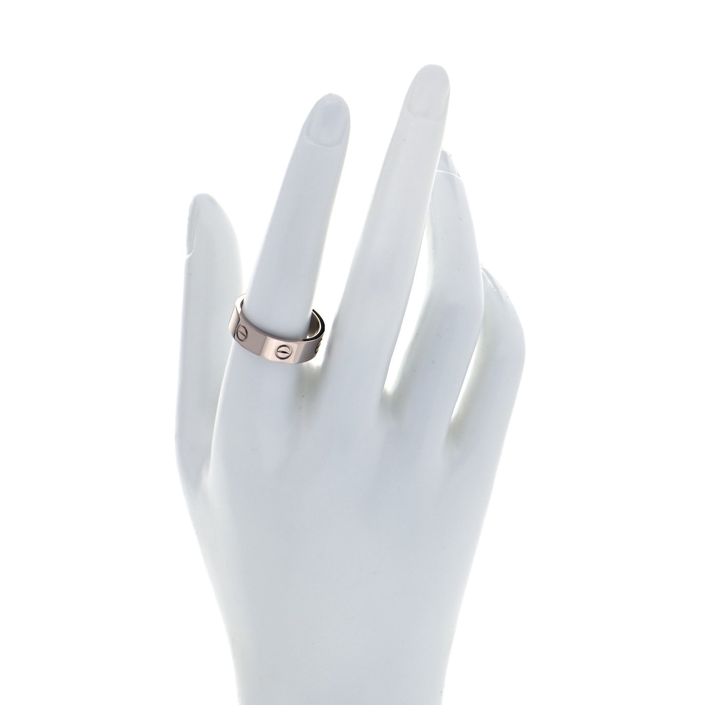 18K White Gold 5.5mm LOVE Ring 59 8.75