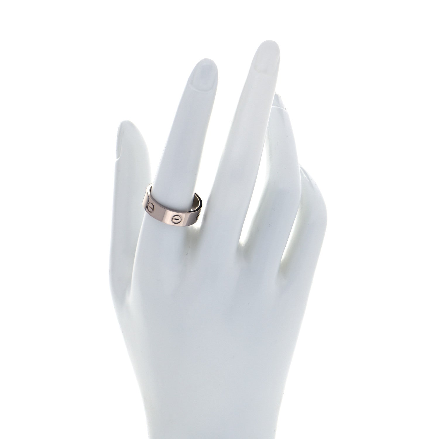 Cartier 18K White Gold 5.5mm LOVE Ring 59 8.75 2 of 5