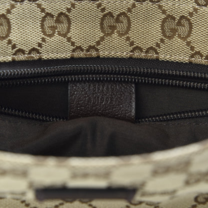 Gucci Monogram Web Small Flat Messenger Crossbody Dark Brown 8 of 9