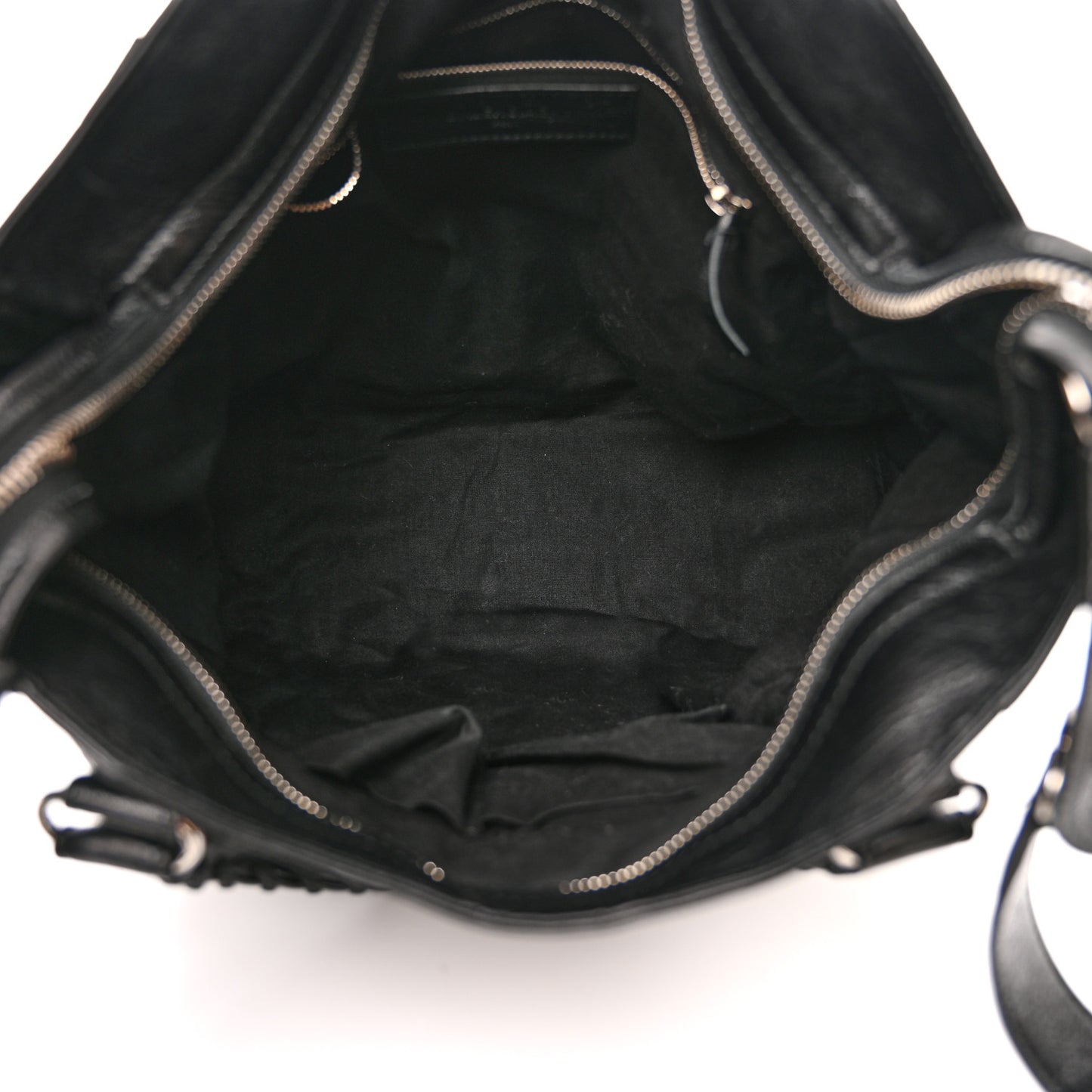 Agneau Classic Silver Hardware Velo Black