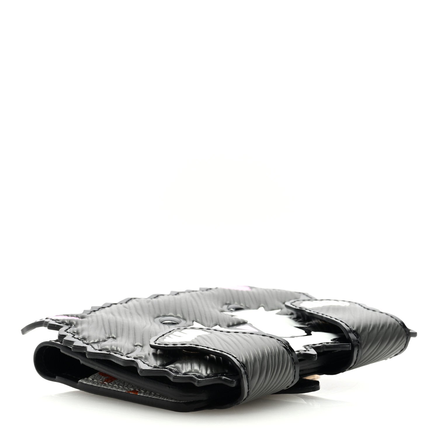 Louis Vuitton Epi Catogram Calfskin Cat Card Holder Black 4 of 6