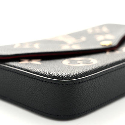 Louis Vuitton Empreinte Monogram Giant Felicie Pochette Black Beige 9 of 11