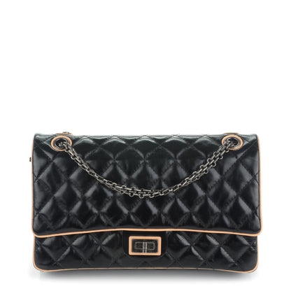 Chanel Glazed Calfskin Quilted 2.55 Reissue 226 Flap Black 1 of 6