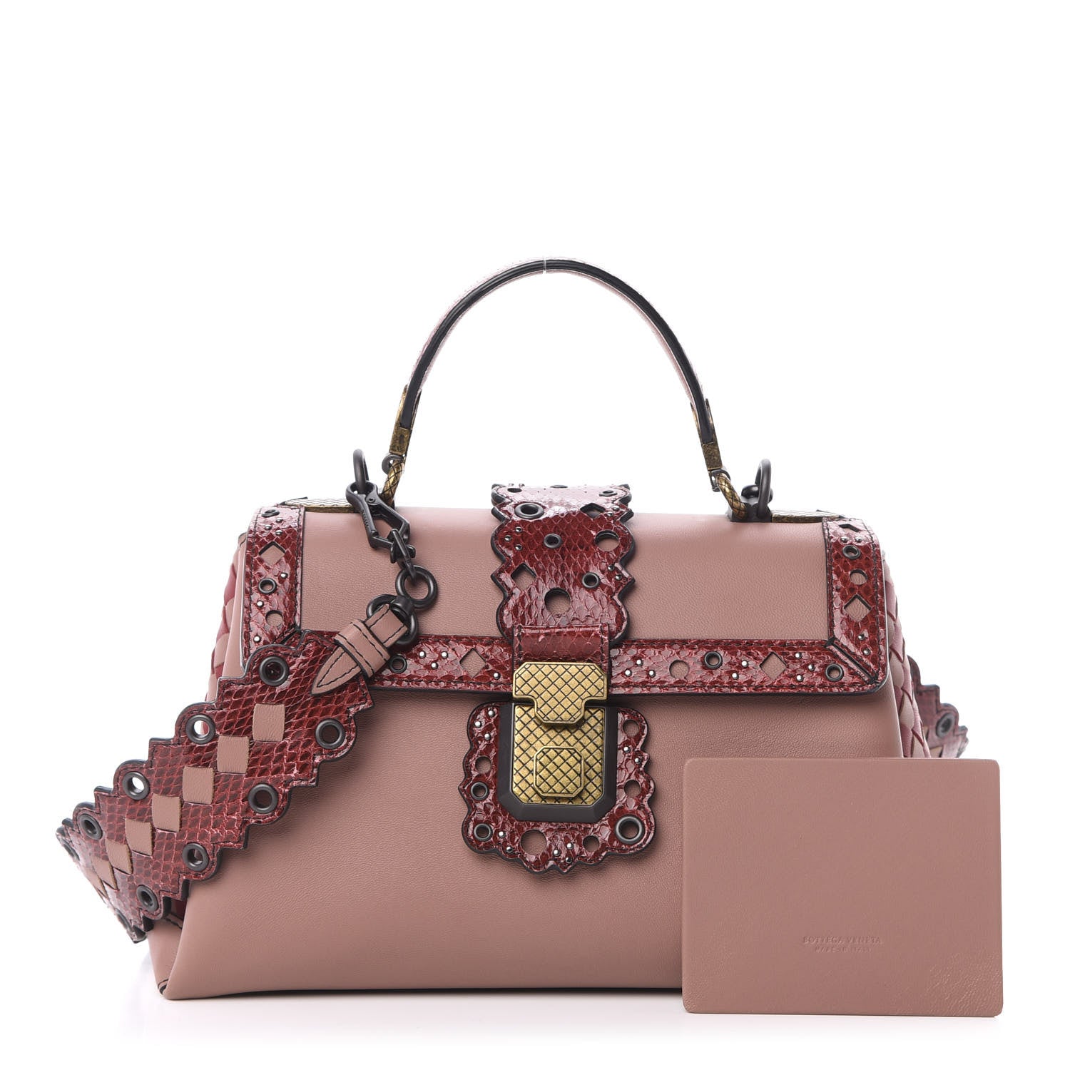 Bottega Veneta Nappa Ayers Small Piazza Bag Deco Rose Baccara Rose Black 4 of 13