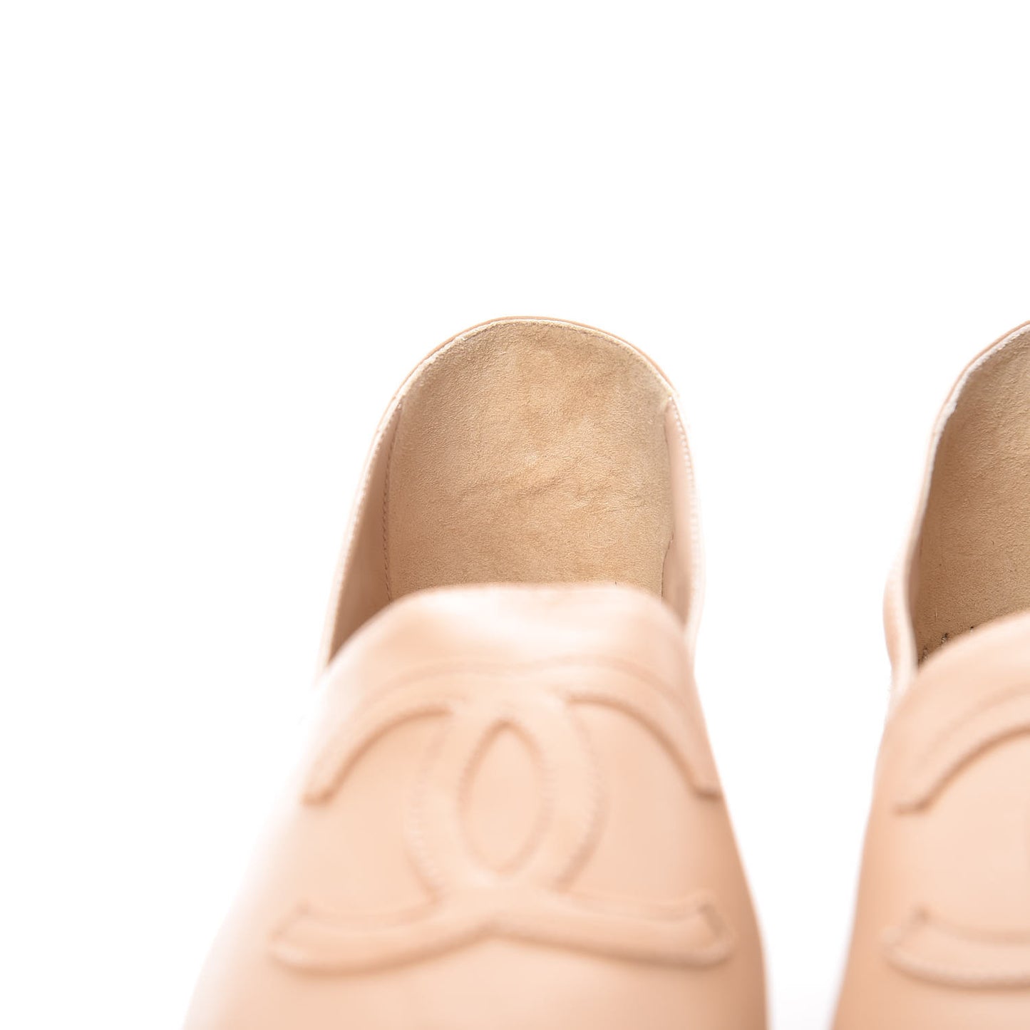 Lambskin CC Espadrilles 39 Beige Black