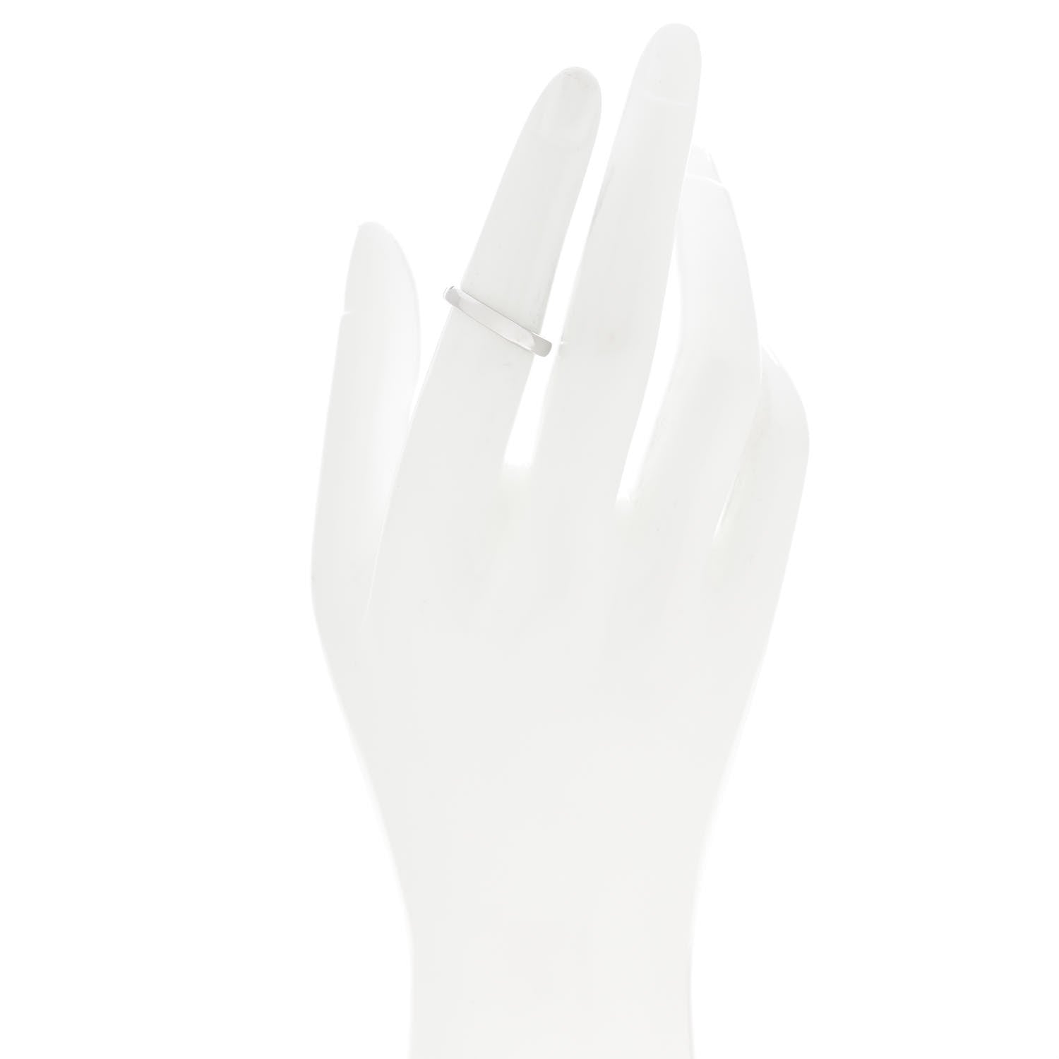 Tiffany Platinum 3mm Classic Wedding Band Ring 52 6 2 of 4