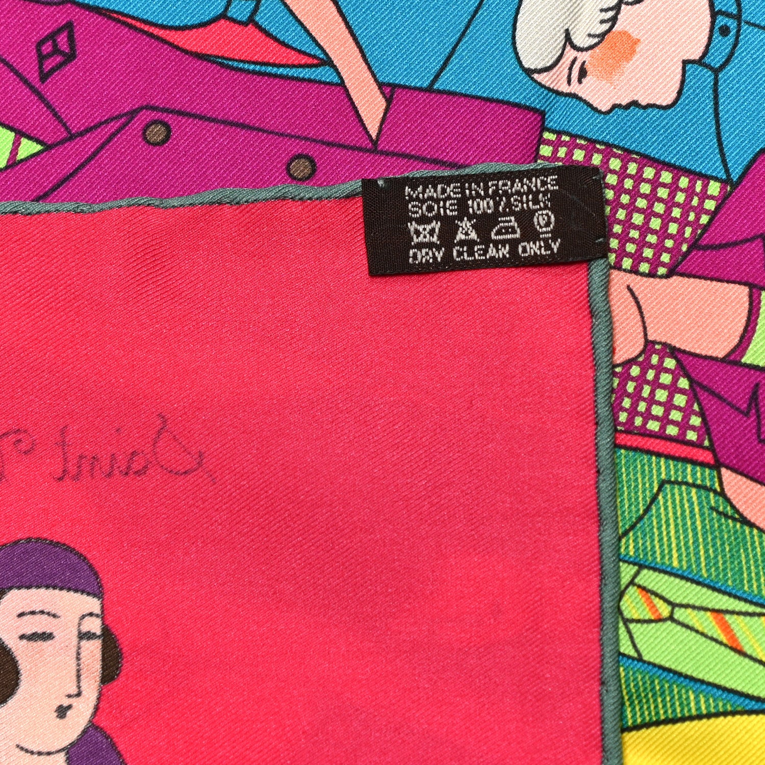 Hermes Silk Les Sportives Scarf 70 Fuchsia 5 of 5