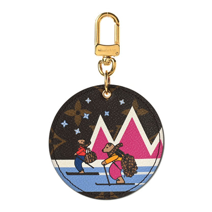 Louis Vuitton Monogram 2018 Christmas Animation Bears Bag Charm Key Ring 1 of 4