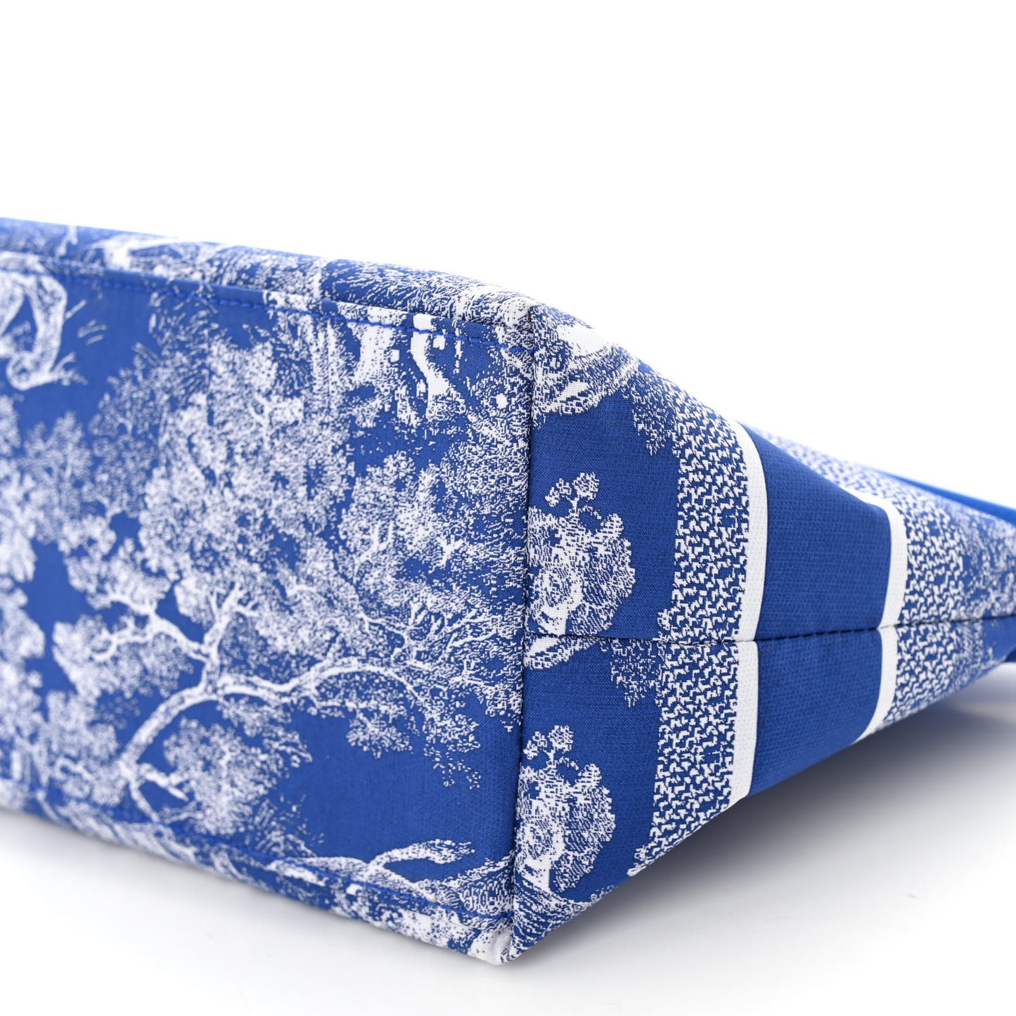 Technical Fabric Toile De Jouy DiorTravel Nomad Pouch Fluorescent Blue