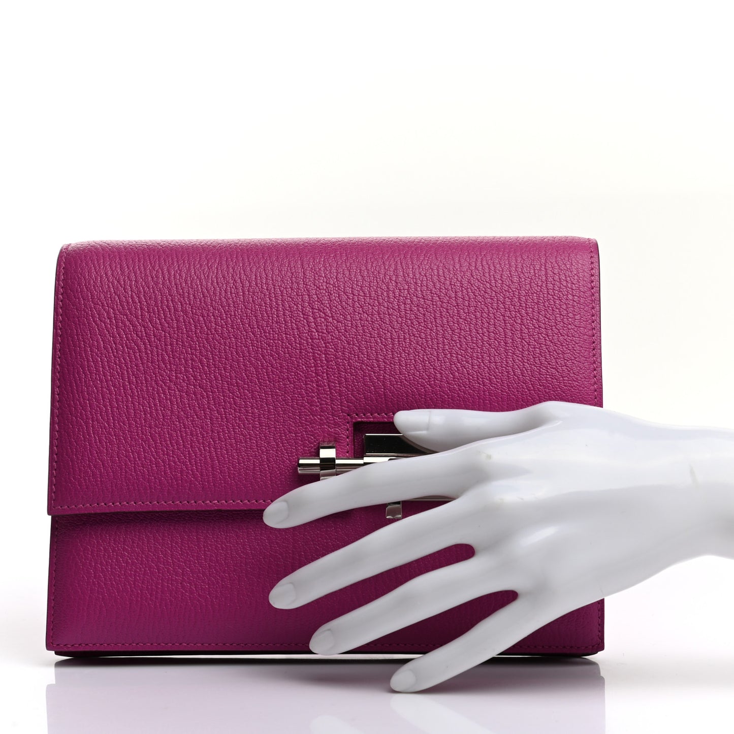 Chevre Mysore Verrou Clutch Magnolia