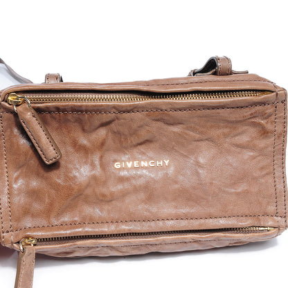 Givenchy Tumbled Sheepskin Mini Pandora Brown 6 of 10