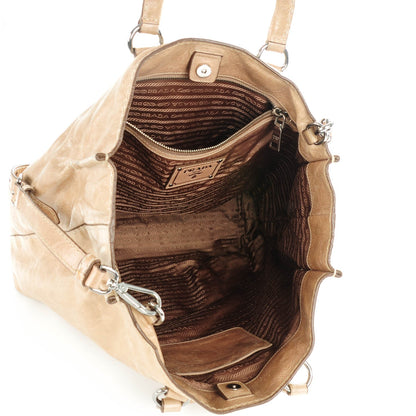 Prada Vitello Shine Tote Cammeo 5 of 10