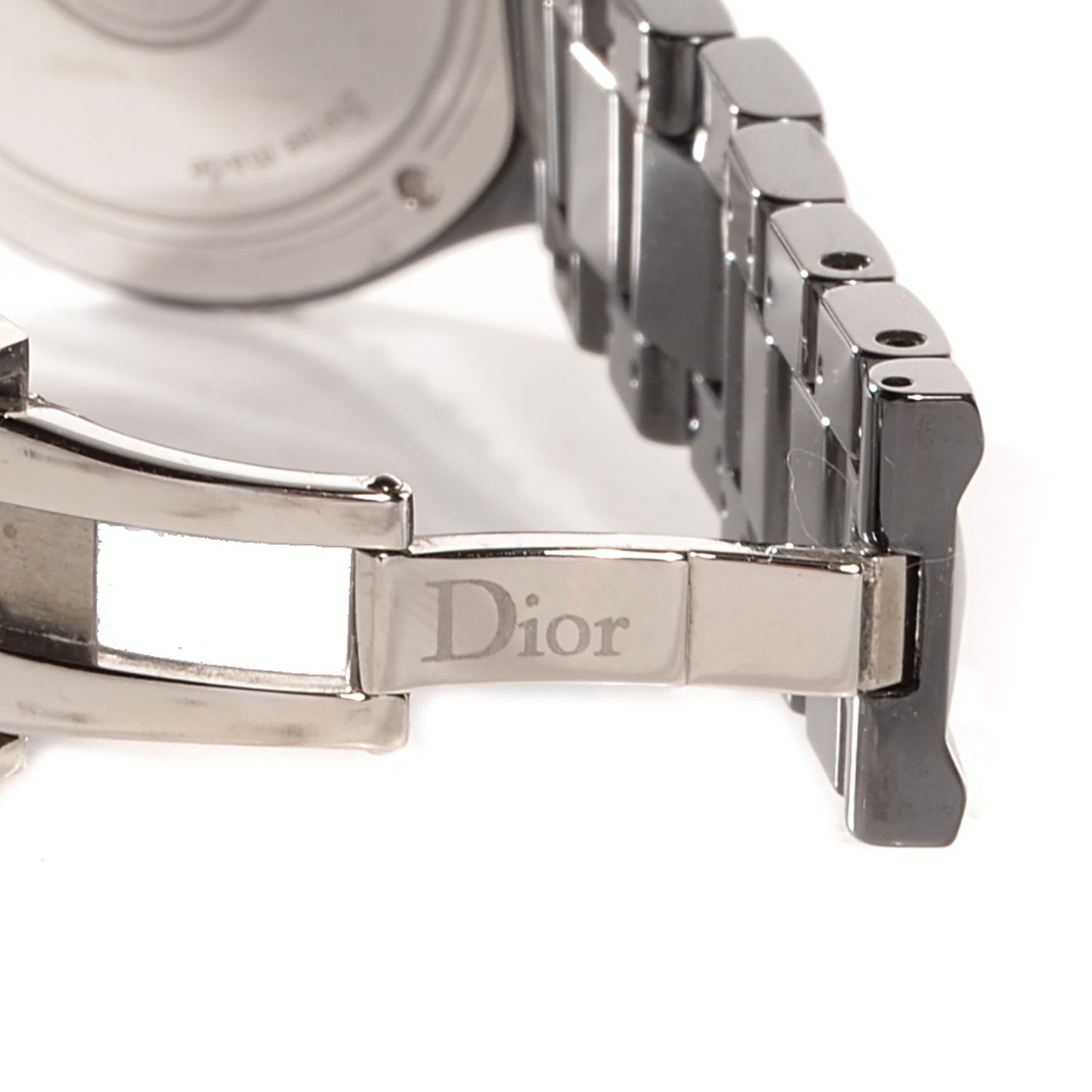 Stainless Steel Ceramic 33mm Dior VIII Quartz Watch Black