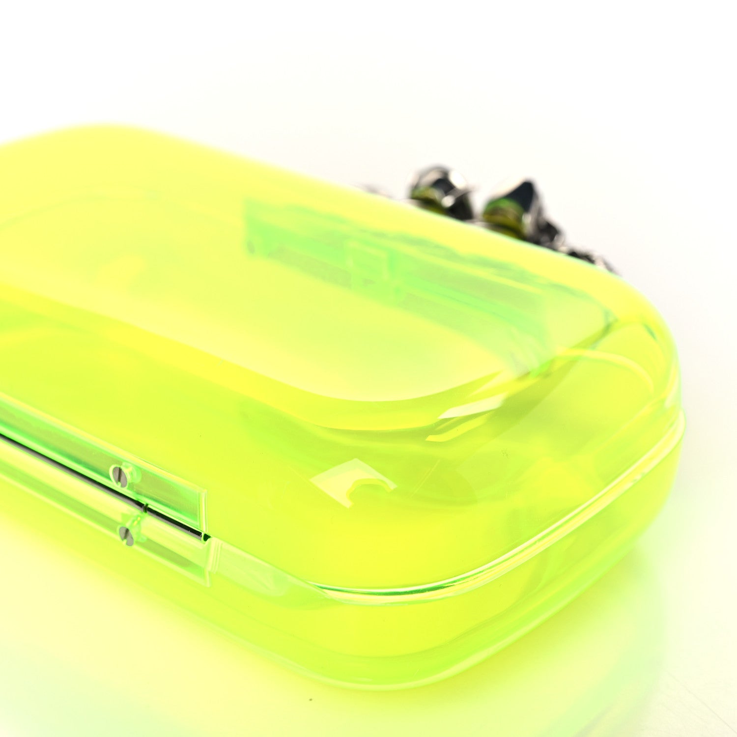 Alexander McQueen Resin Knuckle Clutch Neon Yellow 8 of 8