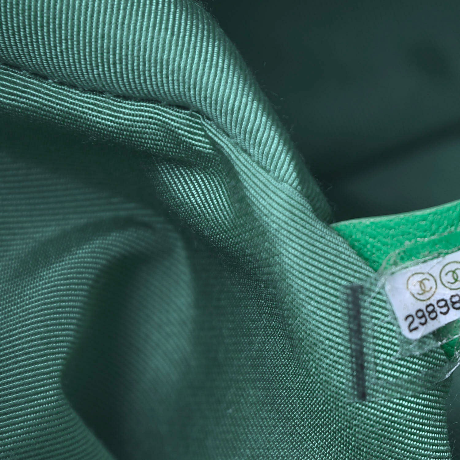 Chanel Goatskin Quilted Large 19 Flap Green 9 of 10