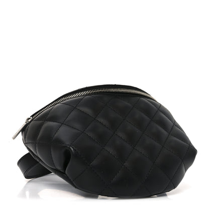 Chanel Calfskin Quilted Uniform Waist Belt Bag Black 3 of 9