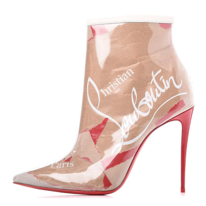 Christian Louboutin PVC Loubi So Kate Booty 100 Ankle Boots 40 Kraft 1 of 9