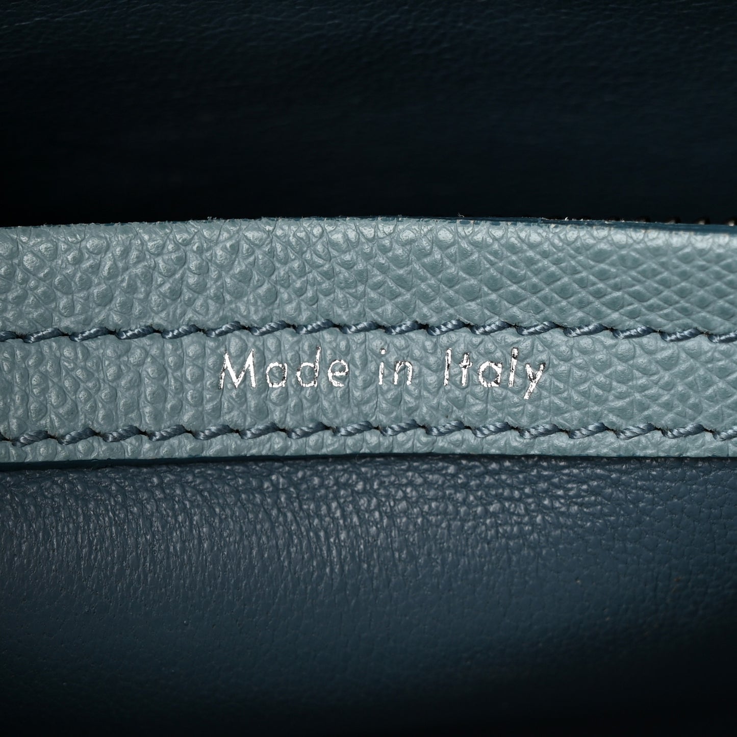 Grained Calfskin Medium Phantom Luggage Sky Blue